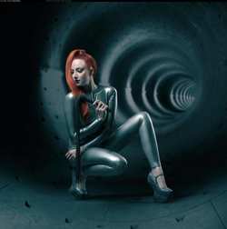 Image #160986 (fetish): latex, redhead