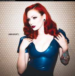 Image #111469 (fetish): latex, redhead