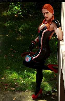 Image #92143 (fetish): latex, redhead