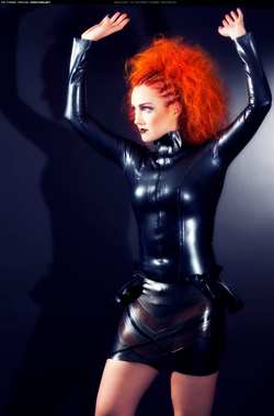 Image #79754 (fetish): latex, redhead