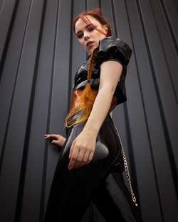 Image #251845 (fetish): latex, redhead