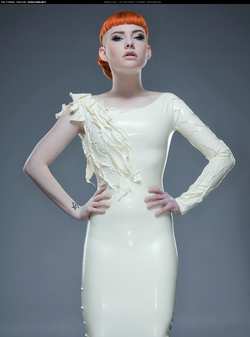 Image #91310 (fetish): latex, redhead