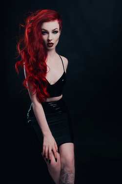 Image #212613 (fetish): latex, redhead