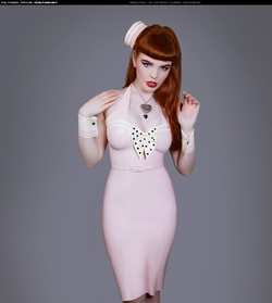 Image #84515 (fetish): latex, redhead