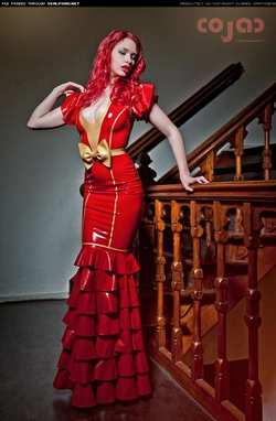 Image #118084 (fetish): latex, redhead