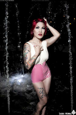 Image #41519 (fetish): latex, redhead