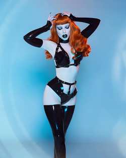 Image #205745 (fetish): lady morgana, latex, redhead