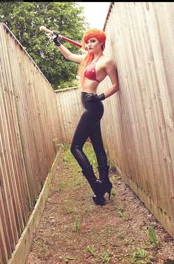 Image #38181 (fetish): latex, redhead
