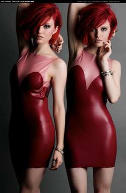 Image #34554 (fetish): latex, redhead