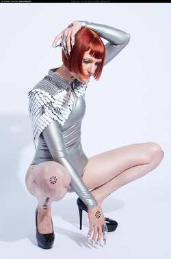 Image #145165 (fetish): latex, redhead
