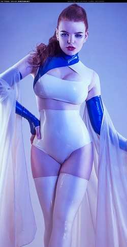 Image #161562 (fetish): latex, redhead