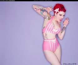 Image #34991 (fetish): latex, redhead