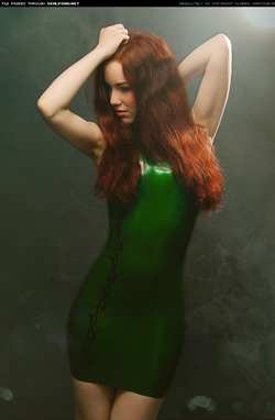 Image #119684 (fetish): latex, redhead