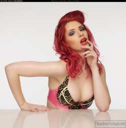 Image #117639 (fetish): latex, redhead