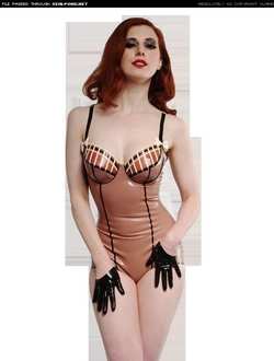 Image #77048 (fetish): latex, redhead
