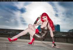 Image #109965 (fetish): dena massque, latex, redhead