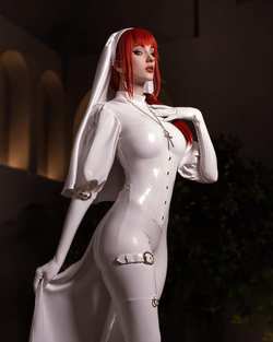 Image #274955 (fetish): latex, redhead