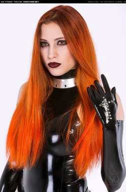 Image #136737 (fetish): latex, redhead