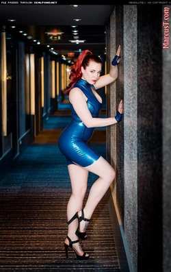 Image #117623 (fetish): latex, redhead