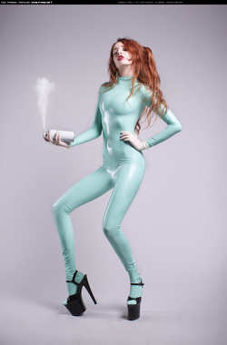 Image #91761 (fetish): latex, redhead