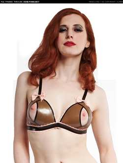 Image #77049 (fetish): latex, redhead, tits