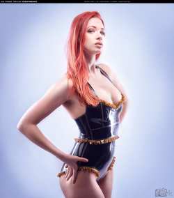 Image #144820 (fetish): latex, redhead