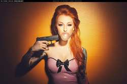 Image #98976 (fetish): latex, redhead