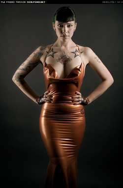 Image #9332 (fetish): latex, tattoo