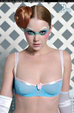 Image #5682 (grlz): lingerie, makeup, redhead