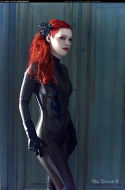 Image #84469 (fetish): latex, redhead