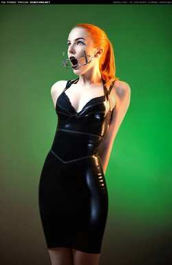 Image #138892 (fetish): latex, redhead