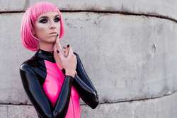 Image #223905 (fetish): latex, pink