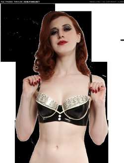 Image #77051 (fetish): latex, redhead