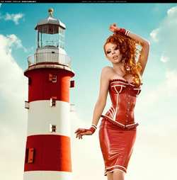 Image #171063 (fetish): latex, redhead