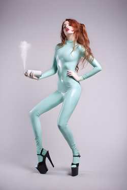 Image #270794 (fetish): latex, redhead