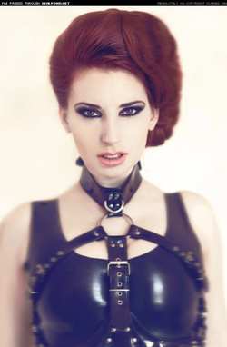 Image #86243 (fetish): latex, redhead